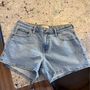 Abercrombie & Fitch Light Blue Jean Shorts